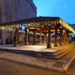 Guirlande pro stalactite 20m 720 leds blanc chaud et flashs