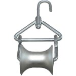 Poulie ptt chape ouvrante en acier galvanis� ? passage 50 mm ? capacit� de charge 130 kg ? pour c�bles ...