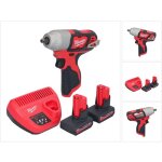 M12 biw38 - 502 cl  choc sans fil 12 v 135 nm 3 / 8 + 2x batterie 5, 0 ah + chargeur - milwaukee