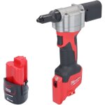 Milwaukee m12 bprt - 201 riveteuse sans fil 12 v 20, 32 mm + 1x batterie 2, 0 ah - sans chargeur