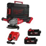 Milwaukee m18 fsag125x - 502x meuleuse d'angle 125 mm interrupteur coulissant - 2 x 5. 0ah batteries ...