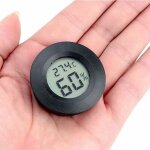 Mini 4. 5cm noir thermom�tre hygrometre digital, �cran lcd digital int�rieur ext�rieure portable thermometre ...