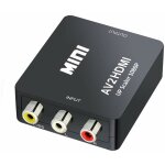 Beijiyi - mini av rca cvbs vers hdmi vido audio convertisseurs adaptateur support 720 1080p pour camra, ...