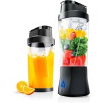 Mini blender smoothie sans fil, mixeur blender portable gobelet  jus 700 ml batterie de 6000 mah sans ...