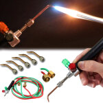 Mini chalumeau � gaz pour bijoux, soudage, brasage, d�coupe et soudure, avec embouts interchangeables ...