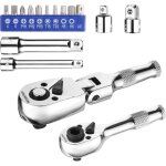 Mini cl  cliquet et jeu d'embouts de tournevis, 1 / 4' cl  cliquet  double tte, 3 / 8' cliquet ...
