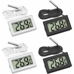 Mini digital lcd thermom�tre temp�rature avec sonde de temp�rature capteur testeur , guazhuni (2x noir ...