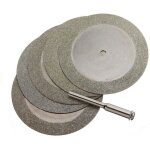 Mini disques de coupe rotatifs diamant�s pour scie � verre, lames de pierres pr�cieuses, disques de coupe ...