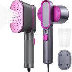 Mini fer � vapeur, fer � repasser de voyage portable, temps de chauffage de 9 s, vapeur horizontale et ...