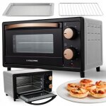 Mini four 10l noir �conomique fonctionnel compact accessoires minuterie