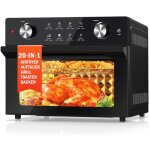 Mini four - friteuse sans huile 30l, temp�rature 100?230�, cuisson � air chaud 360�, �clairage int�rieur, ...