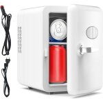 Mini frigo de chambre, 4 litres / 6 canettes, 220 v ca / 12 v cc refroidissement thermo�lectrique, nourriture, ...
