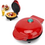 Mini gaufrier rond, machine a gauffreet pancake waffle maker classiques pour cadeaux de no�l, cr�pes, ...
