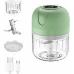 Mini hachoir � ail �lectrique, robot culinaire portable sans fil, m�langeur 250 ml mini hachoir � ail ...