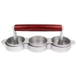 Mini hamburger presses antiadhsive 3 fente petits burger galettes presse triple boeuf maker moule machine ...