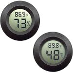 Mini hygrom�tre thermom�tre moniteur lcd num�rique jauge d'humidit� int�rieure ext�rieure pour humidificateurs ...