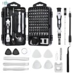 Mini kit tournevis de precision, 115 en 1 portable tournevis precision magn�tique outils de r�paration ...