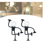 Mini lampe de table de bureau noire, lampe d�corative, jouet transformable, veilleuse, lampe d�corative ...
