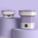 Jeffergarden mini lave - seau portable de 7, 5 l, machine  laver pliable avec essorage doux et tuyau ...