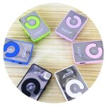 Mini lecteur mp3 style nano avec clip casque micro sd tf usb rechargeable