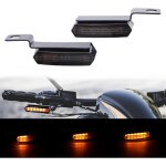 Mini led clignotant moto guidon aluminium lumi�res ambr�s lndicateurs �tanche s�quentiel lampe ampoule ...
