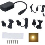 Mini led spot lights 5v usb vitrine lumi�re d'affichage 1 � 3 lumi�re de petit meuble dimmable noir chaud ...