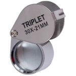 Mini loupe pliable 30x, loupe de bijoutier 21 mm, outil portable, id�ale pour inspecter de petits objets, ...