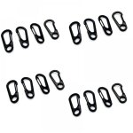 Mini mousqueton clip, 5 pi�ces mini clip mousqueton, ressort mousqueton crochet porte - cl�s fermoirs, ...