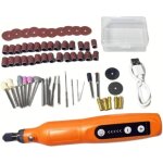 Mini outil rotatif sans fil 3, 7v - 5 vitesses avec recharge usb - kit 63 accessoires - multifonction ...