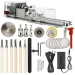 Mini outil de tour pour bois dur ? vitesse r�glable 1500 � 7000 tr / min ? alimentation 12 - 24v ? ensemble ...