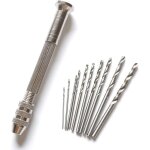 Mini perceuse � main avec 10 embouts micro torsad�s - outils rotatifs pour marionnettes (0, 8 - 3, 0 ...