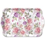 Mini plateau rectangulaire roses