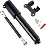 Mini pompe � v�lo portable en alliage d'aluminium avec aiguille de pompe � billes et support de cadre ...