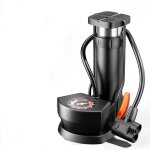 Mini pompe � v�lo pour valves av / dv / sv vtt e - bike de course, pompe � pied avec manom�tre extra ...