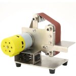 Mini ponceuse � bande, ponceuse et meuleuse �lectrique portative pour le bricolage, aiguiseur de couteaux ...