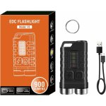 Mini porte - cls torche led super lumineuse 900 lumens avec clip de capuchon design ip65 tanche porte ...