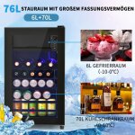 Mini réfrigérateur de 76 l, 6 l + 70 l pour glaces, peut contenir 51 canettes de soda, . fonctionnement ... Mini réfrigérateur de 76 l, 6 l + 70 l pour glaces, peut contenir 51 canettes de soda, . fonctionnement ...