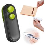 Mini scelleur sac plastique, portable scelleuse pour sacs scelleur thermique 2 en 1 avec cutter coupe ...
