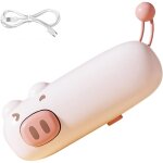 Mini scelleuse de sac, rechargeable avec design en forme de cochon rose, machine � sceller � chaud avec ...