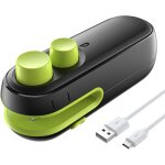 Mini scelleuse de sacs, scelleuse thermique 2 en 1, rechargeable et portable, garde les chips alimentaires ...