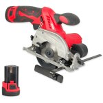 Mini scie circulaire sans fil fishtec 12v - poids plume - format compact