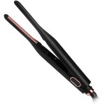 Mini short hair straightener, 2 in 1 hair straightener & curler, portable mini hair straightener, mini ...