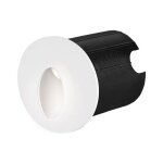 Braytron - mini spot led mural vector a, rond, blanc, 2w, 3000k, ip65