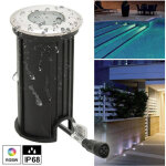 Mini spot led rgbw 24v encastr� 40 mm encastr� 3w rgb 4000k dmx