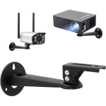 Mini support vidéoprojecteur mural, 20cm acier carbone - 360° réglable support de plafond videoprojecteur ... Mini support vidéoprojecteur mural, 20cm acier carbone - 360° réglable support de plafond videoprojecteur ...