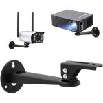 Mini support vid�oprojecteur mural, 20cm acier carbone - 360� r�glable support de plafond videoprojecteur ...
