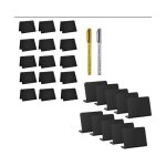 Mini tableau noir, mini panneau d'affichage, 25 pices mini ardoise craie plastique, mini tableaux noir, ...