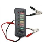 Mini testeur de batterie de voiture 12 v, testeur d'alternateur num�rique, 6 lumi�res led, outil de diagnostic ...