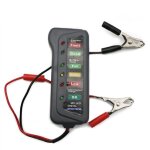 Mini testeur de batterie de voiture 12 v, testeur d'alternateur num�rique, 6 lumi�res led, outil de diagnostic ...