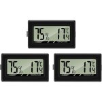 Mini thermom�tre - hygrom�tre num�rique lcd portable avec affichage pour la cuisine, le bureau, les humidifica ...